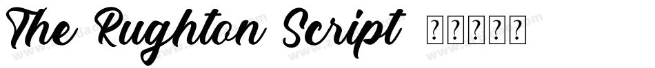 The Rughton Script字体转换
